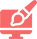 A screen showing website design