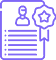 An experience badge